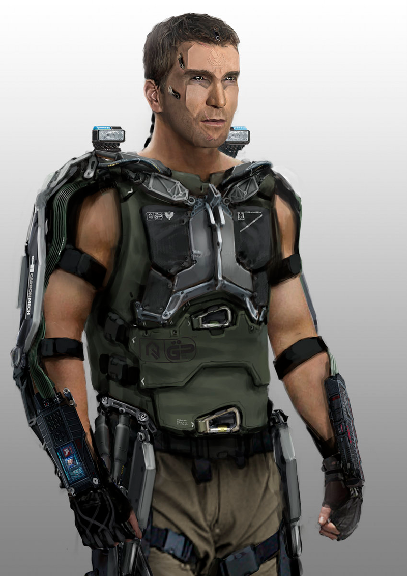 Illustration for article titled Elysium concept art shows the super unsanitary bioware of the future